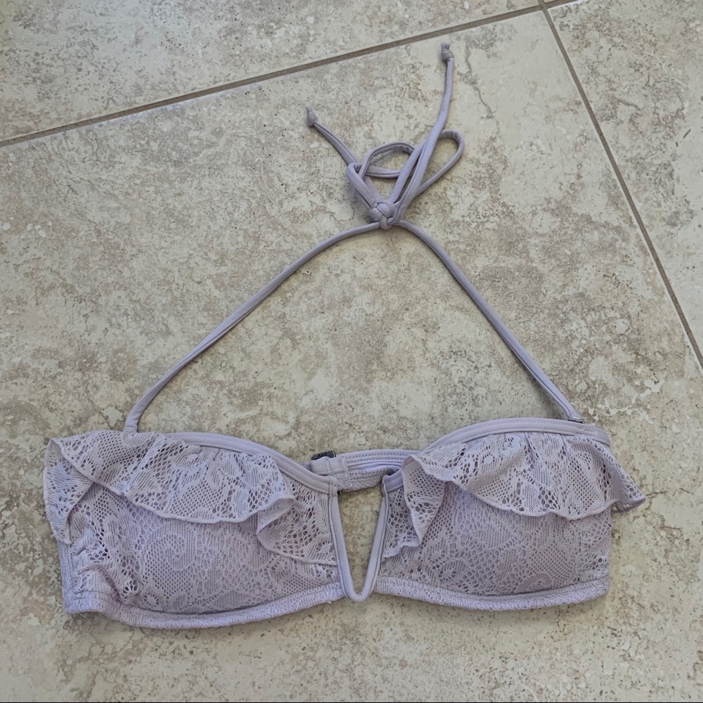 Abercrombie & Fitch Lilac Lace Bikini Top